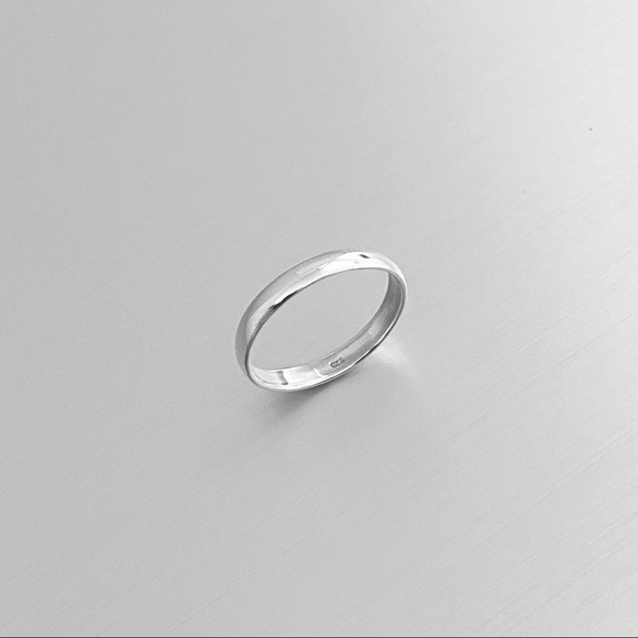 💐TOP SELLER 💐Sterling Silver 3mm Wedding Band, Stackable Rings, Plain Bands - Picture 8 of 8